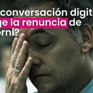 ¿La conversación digital exige la renuncia de Adorni?